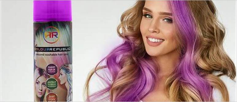 Coloured hair spray ideas